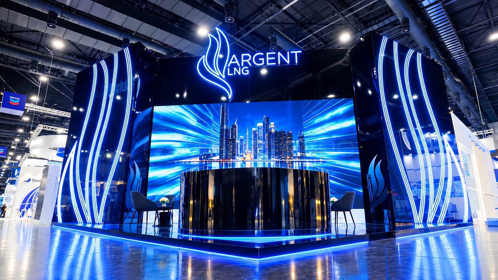 Argent LNG exhibition stand by ANT21
