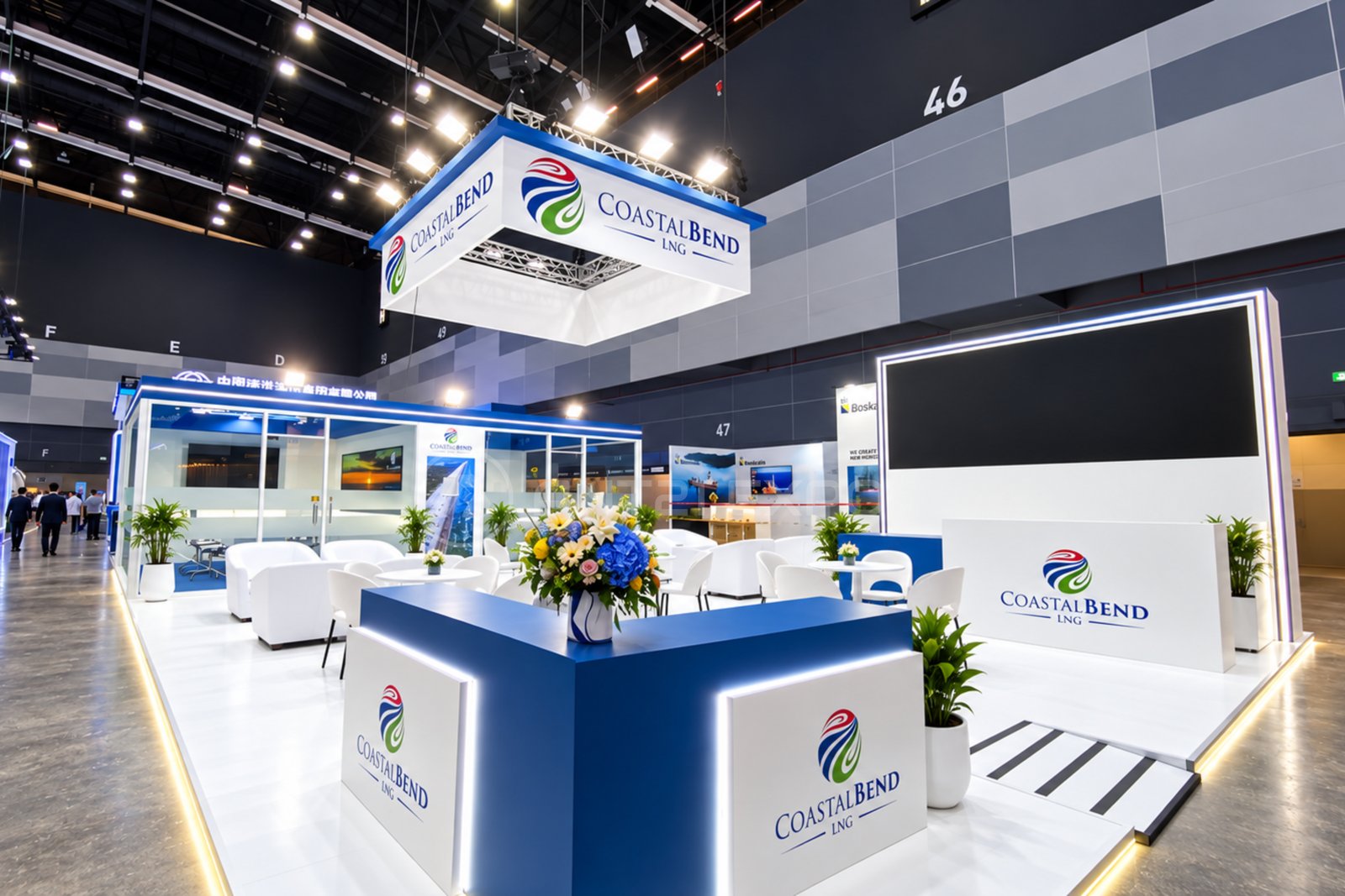 Coastal Bend LNG exhibition stand by ANT21